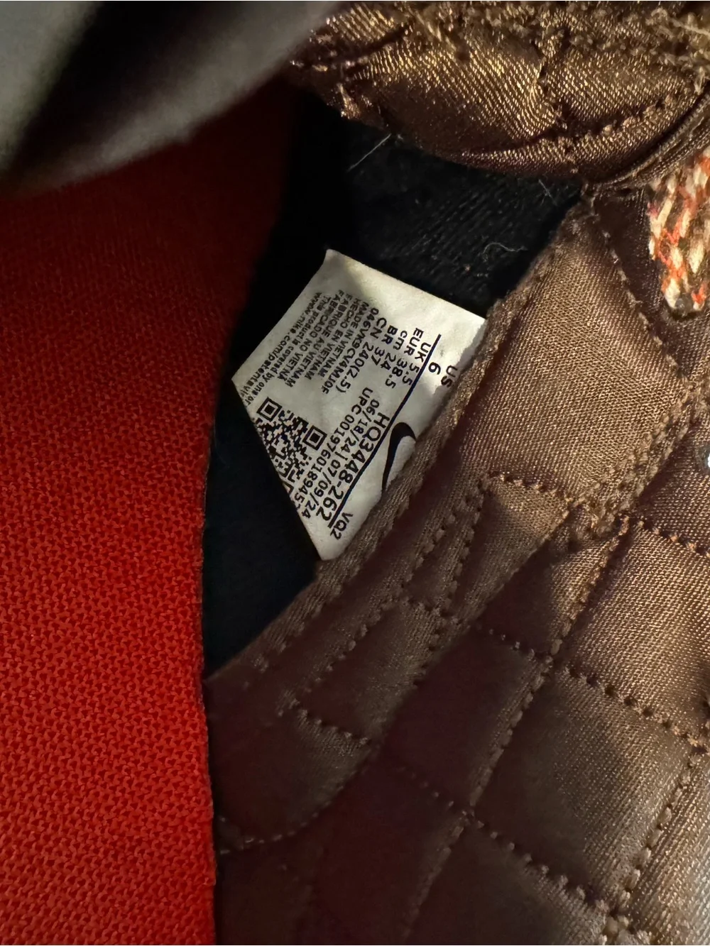 Nike Brown and Orange Boys Low-Top Sneakers